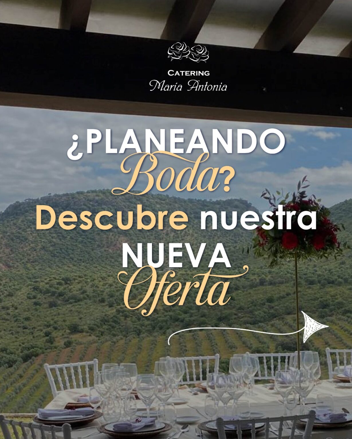 promoción para bodas celebradas en noviembre y diciembre de 2026 o enero de 2027